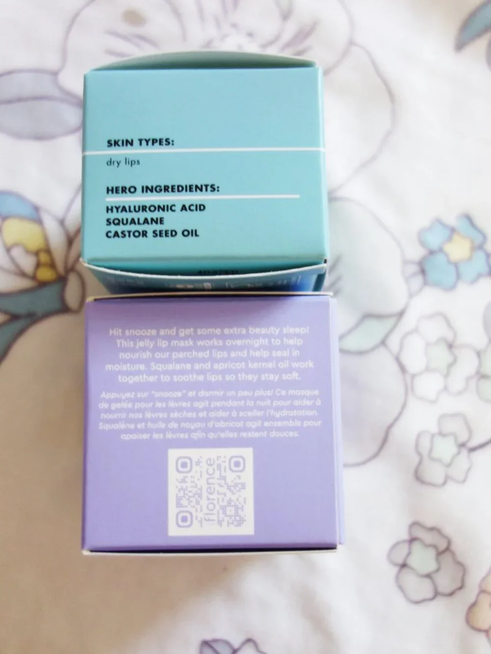 NEW! FLORENCE BY MILLS and ELF LIP MASK HIT SNOOZE Bundle 10.5+4.4g